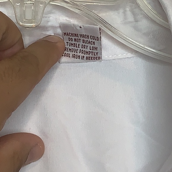 Joanna Plus Button Down Top White 1X PLUS SIZE - Picture 5 of 6